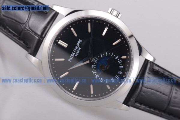 Patek Philippe Complications Watch Steel 5396G-012 Black Perfect Replica - Click Image to Close